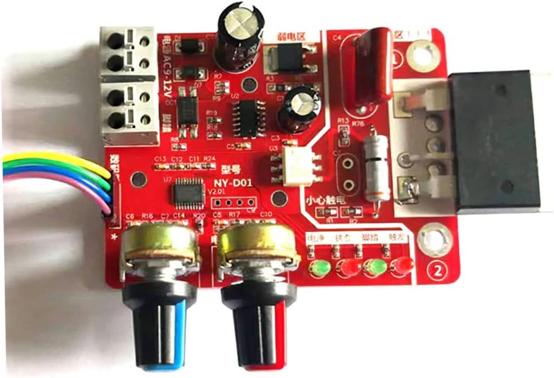 woobles NY-D01 Spot Welder Control Board, Spot Welder Time Control Module with Digital Display, Spot Welding Time and Current Controller Panel Module Kit (100A) - Image 3